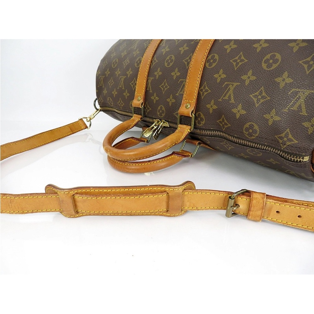 Louis Vuitton Brown and Tan Monogram Duffel Bag - Picture 11 of 16